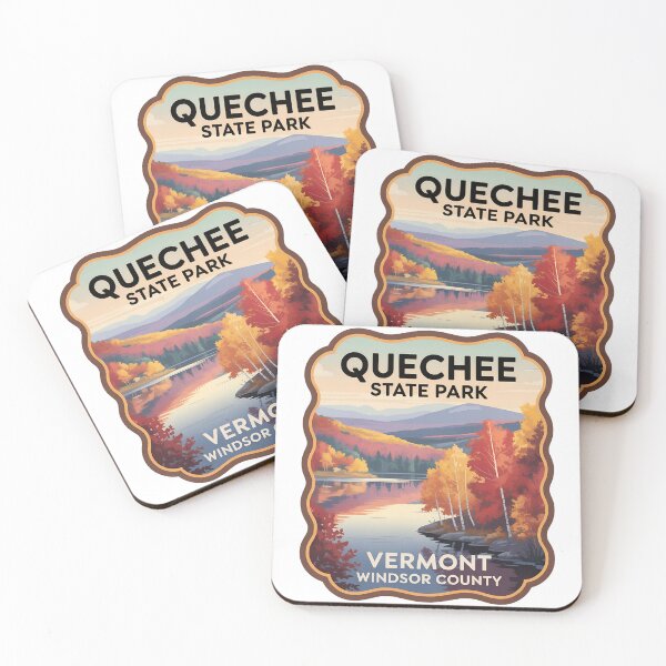 Item preview, Quechee Gorge Vermont – Retro National Park Travel Art designed and sold by VividOrganica.