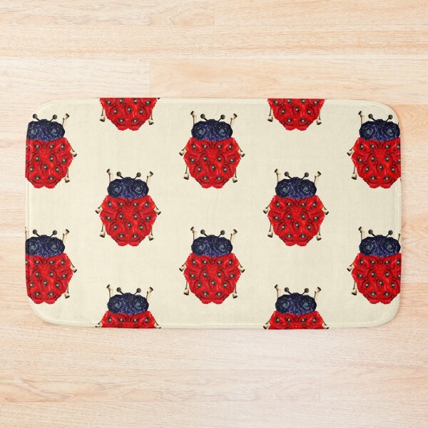 Item preview, Red Poppy Floral Ladybug designed and sold by capricedefille.