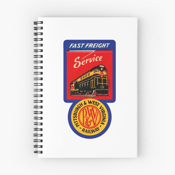 Item preview, Vintage Pittsburgh and West Virginia Railroad - Fast Freight Service designed and sold by QuayTradingCo.