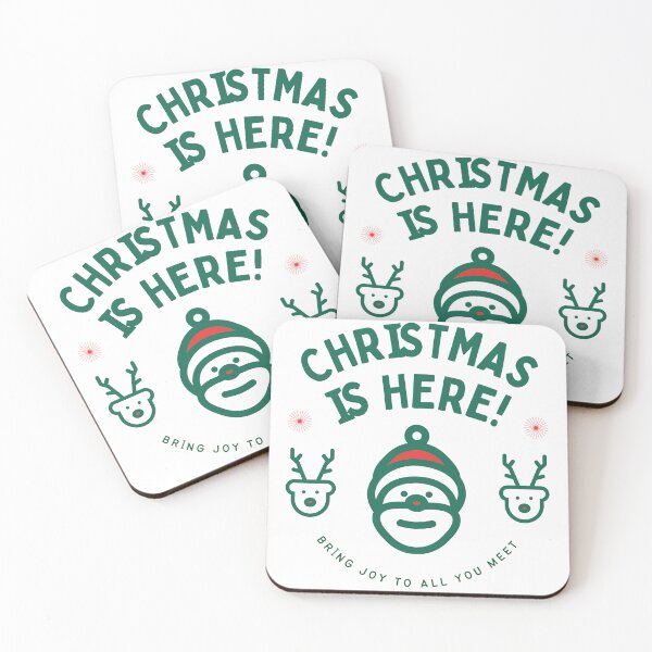 Item preview, Cute Santa and reindeer faces designed and sold by mersahin.
