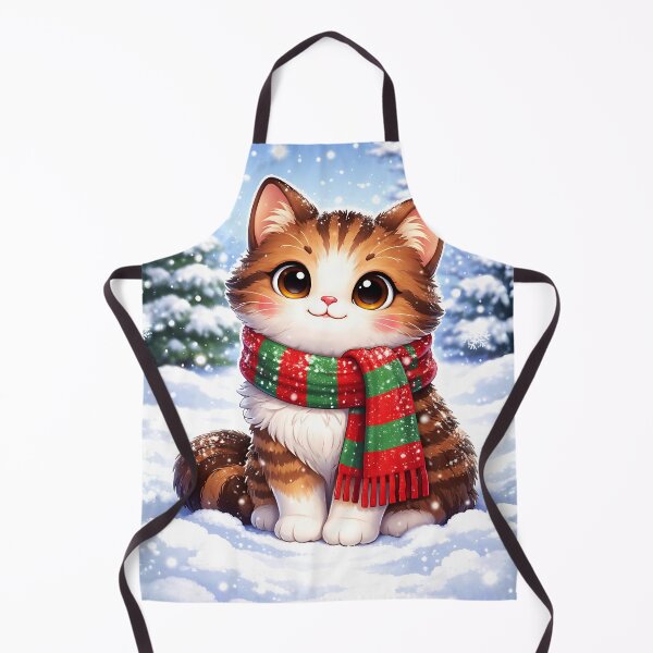 Item preview, Winter Kitty Wonderland - Cozy Christmas Cat in Snow designed and sold by WJ Cozy Creations.