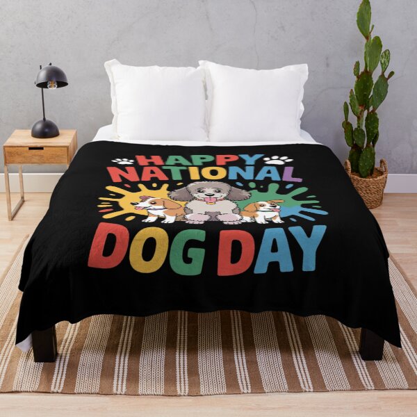 Item preview, Happy National Dog Day 26th August 1  designed and sold by MarryIsMonth.