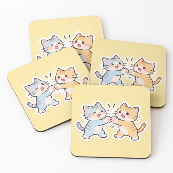 Item preview, fighting cats designed and sold by preesha20.