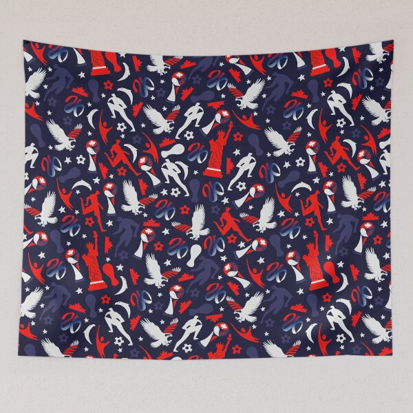 Item preview, USA Inspired World Cup 2026 Soccer Pattern designed and sold by Retro Street Studios.