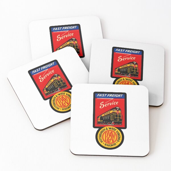 Item preview, Vintage Pittsburgh and West Virginia Railroad - Fast Freight Service designed and sold by QuayTradingCo.