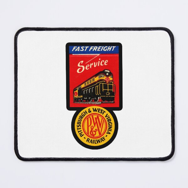 Item preview, Vintage Pittsburgh and West Virginia Railroad - Fast Freight Service designed and sold by QuayTradingCo.