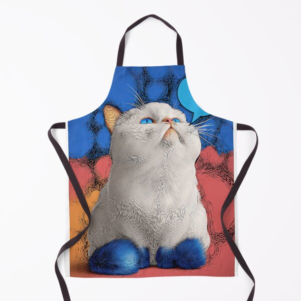 Item preview, Cute Comic Kitten with Speech Bubble Illustration designed and sold by Grafititee.
