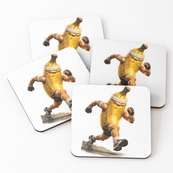 Item preview, Speed Banana 1 - 3D Hyper-Realistic Sprinter Design designed and sold by AI Experiment Lab.