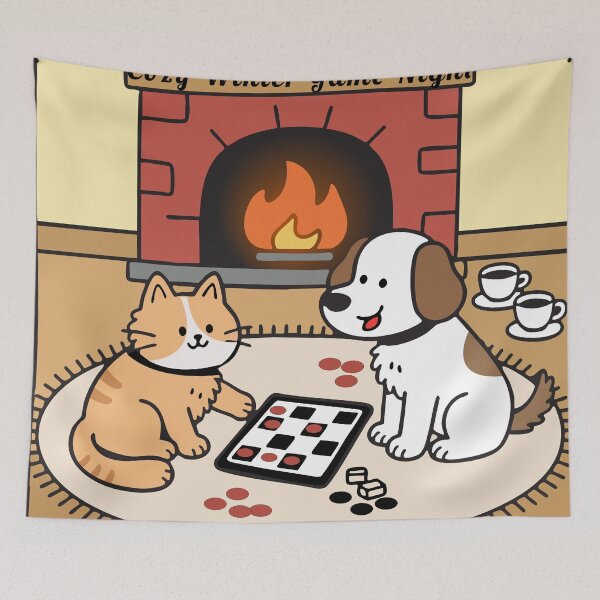 Item preview, Cozy Winter Game Night Design – Board Games, Warm Vibes & Holiday Comfort designed and sold by PixelWaveBD.