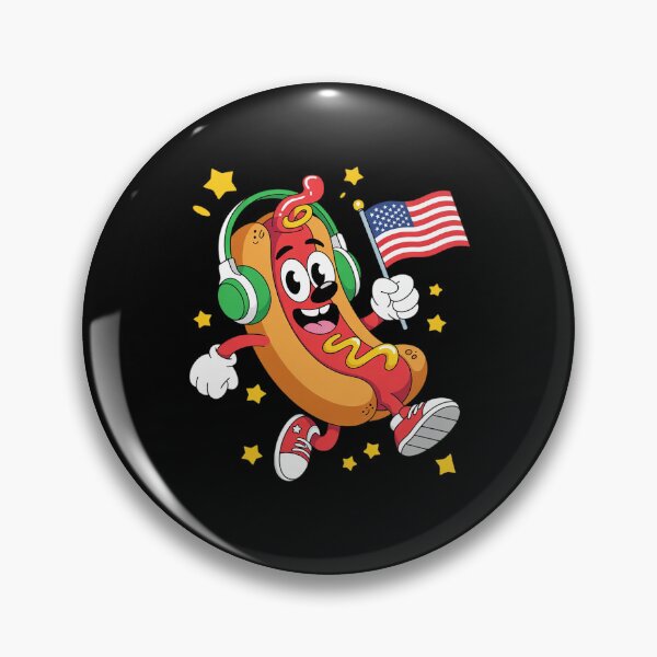 Item preview, Hot Dog National Hot Dog Day American Flag  designed and sold by FadeOfThrone.