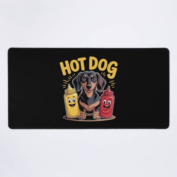 Item preview, Hot Dog National Hot Dog Day Dachshund Mustard Ketchup designed and sold by MarryIsMonth.