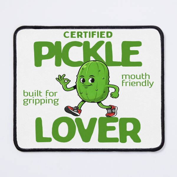 Item preview, Certified Pickle Lover Funny Cartoon Dill Pickle - Cute Food Humour Gift Idea designed and sold by IvayloUzunov.