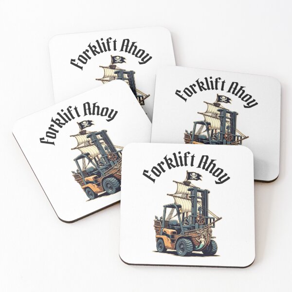 Item preview, Forklift Pirate Ship With Carved Mermaid Details designed and sold by RetroNibylander.