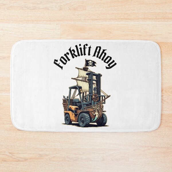 Item preview, Forklift Pirate Ship With Carved Mermaid Details designed and sold by RetroNibylander.