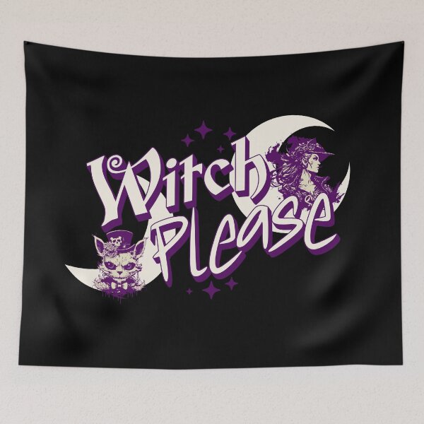 Item preview, “Witch Please” Funny Witchy Aesthetic Design – Gothic Halloween Fantasy Graphic designed and sold by onlin3boutiqu3.