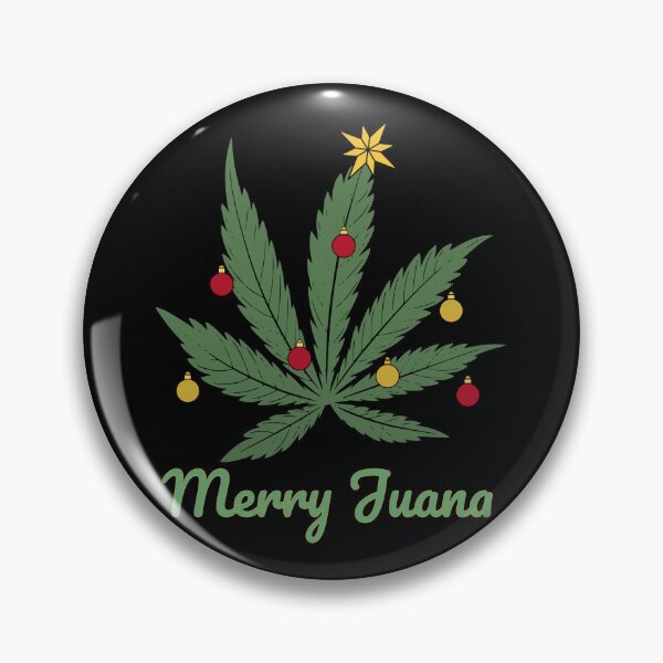 Item preview, Stoner Christmas Tree – Merry Juana Weed Leaf Design designed and sold by Cannaxes Studio.