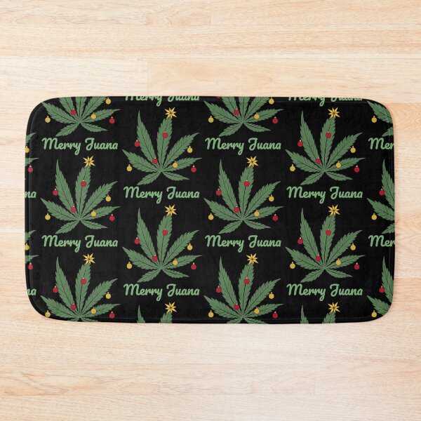 Item preview, Stoner Christmas Tree – Merry Juana Weed Leaf Design designed and sold by Cannaxes Studio.