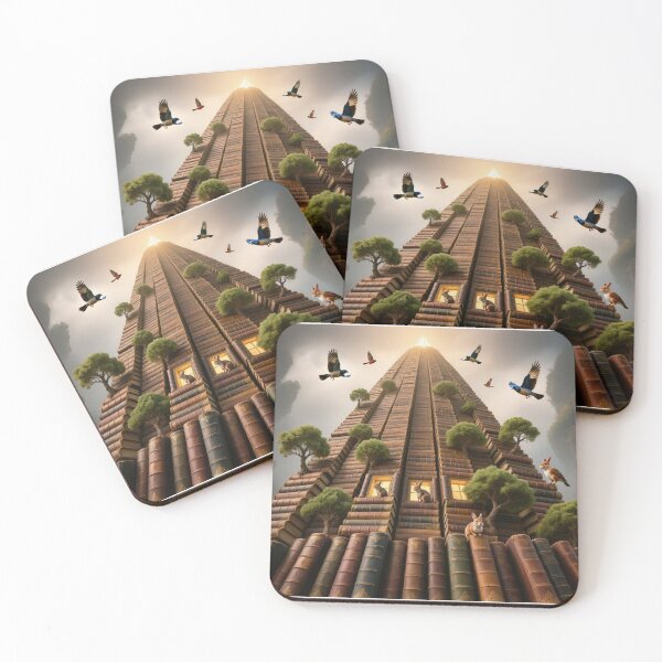Item preview, Books Forming a Tower of Endless Wisdom designed and sold by Wonderful Designs.