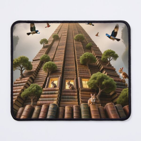 Item preview, Books Forming a Tower of Endless Wisdom designed and sold by Wonderful Designs.