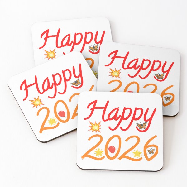 Item preview, Happy New Year 2026 Festive Fireworks Balloon Stars Butterfly Celebration designed and sold by Faali950.