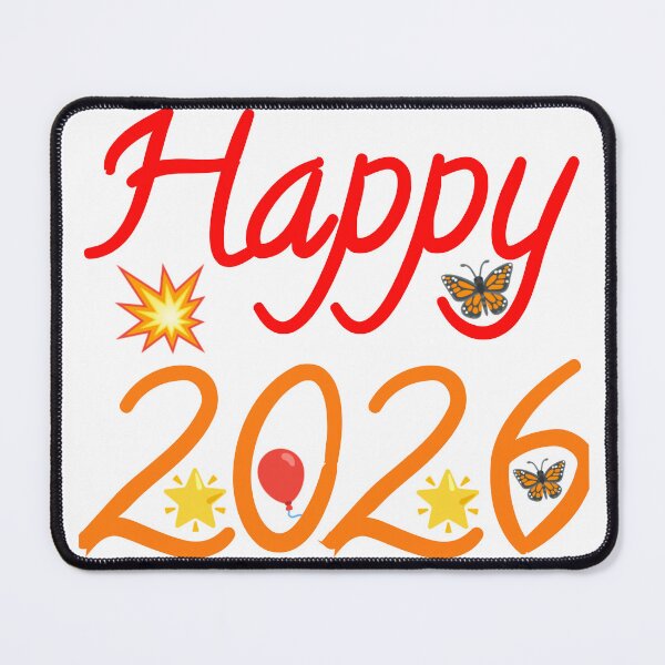 Item preview, Happy New Year 2026 Festive Fireworks Balloon Stars Butterfly Celebration designed and sold by Faali950.