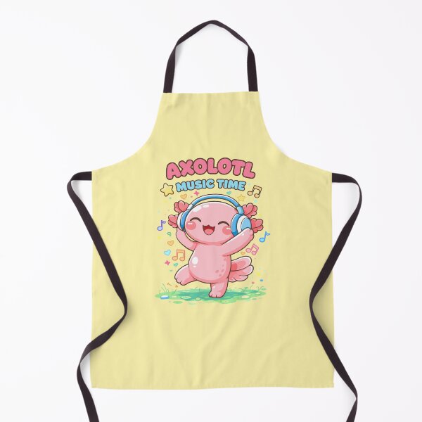 Item preview, Cute Axolotl Listening Music in Kawaii Funny Style designed and sold by Sitchko.