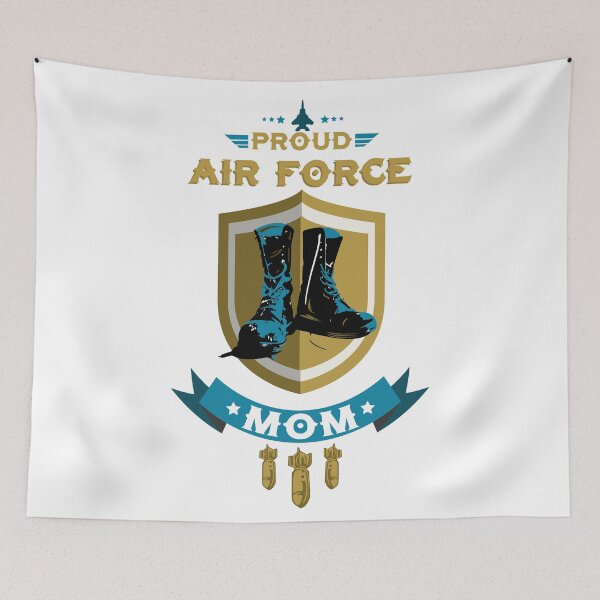 Item preview, Orgullosa Fuerza Aérea Mamá Proud Air Force designed and sold by CreativeStrike.