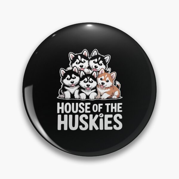 Item preview, House of the Huskies Cute Watercolor Puppy Huskies Pack  designed and sold by FadeOfThrone.