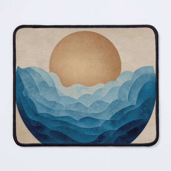 Item preview, Abstract Sun & Ocean Waves – Minimal Coastal Harmony designed and sold by NewArt33.