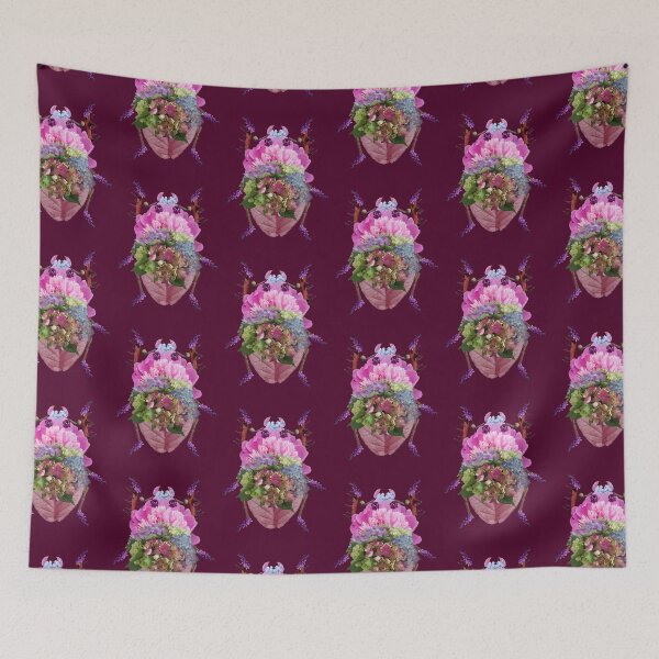 Item preview, Peony Hydrangea Flower Beetle designed and sold by capricedefille.