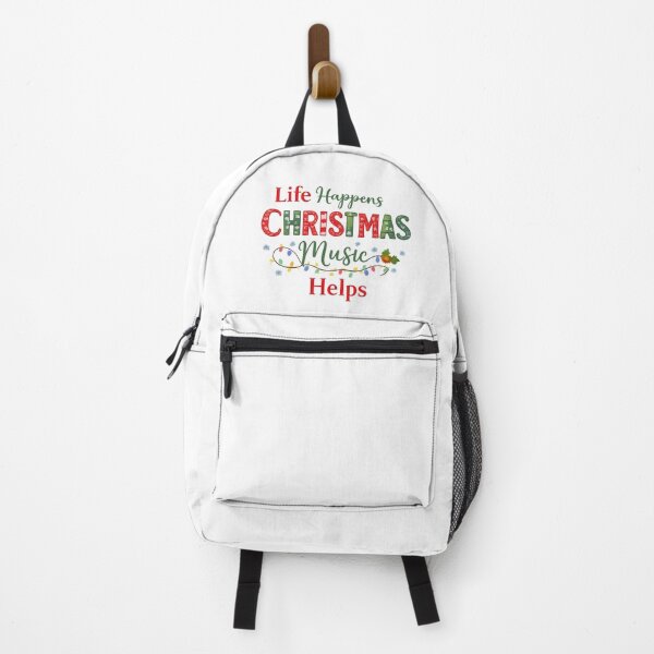 Item preview, Life Happens, Christmas Music Helps – Festive Holiday Typography Design designed and sold by BABUSHOP5.