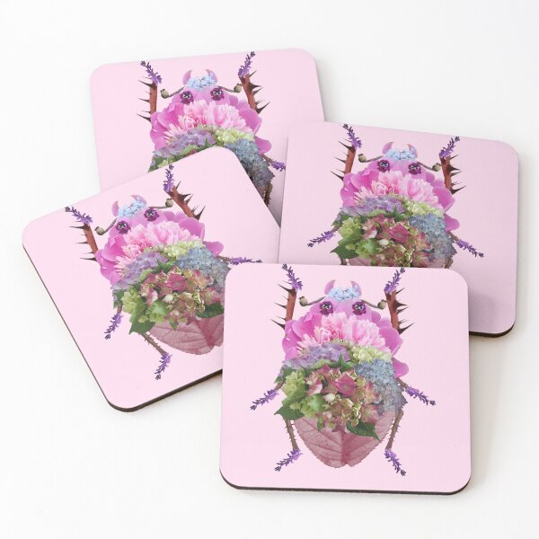 Item preview, Peony Hydrangea Flower Beetle designed and sold by capricedefille.