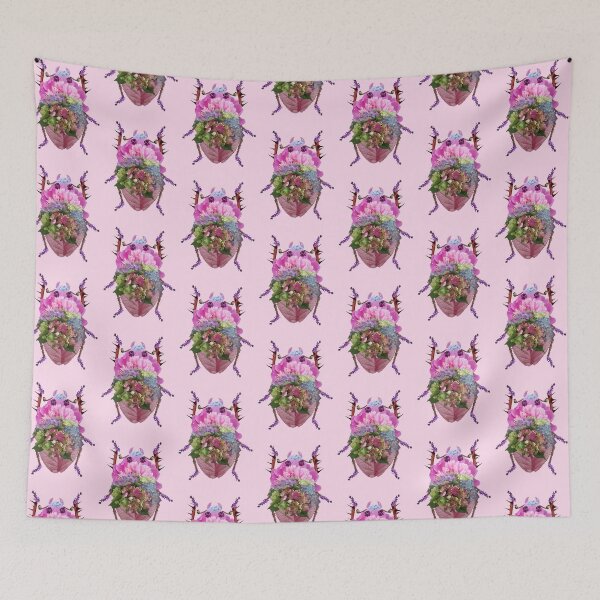 Item preview, Peony Hydrangea Flower Beetle designed and sold by capricedefille.