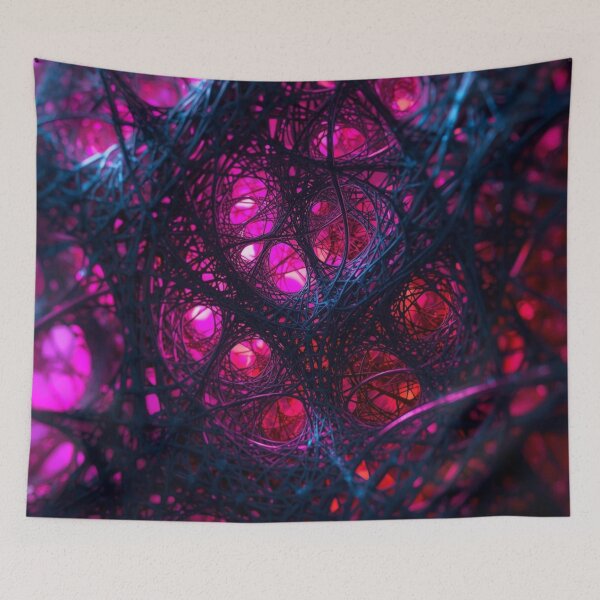 Item preview, Neon Fractal Energy Web designed and sold by Harmonic_Layers.