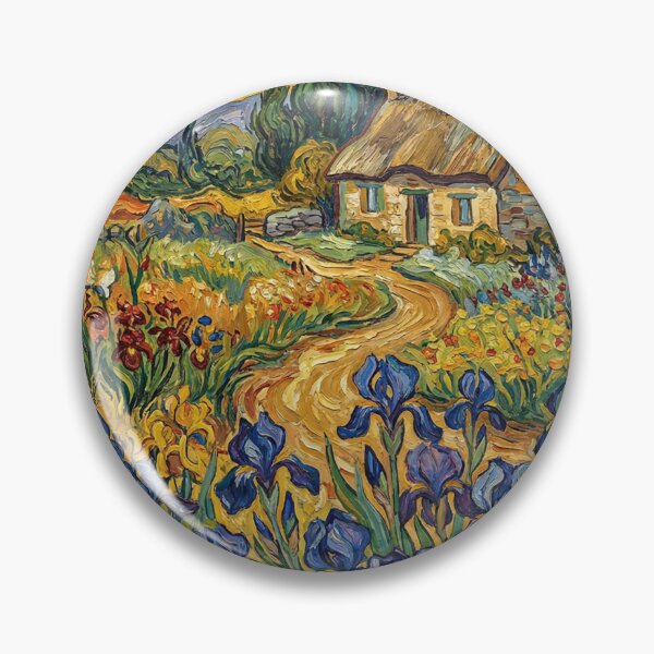 Item preview, Starry Iris Garden - Van Gogh Inspired Landscape designed and sold by Everyday Epics.