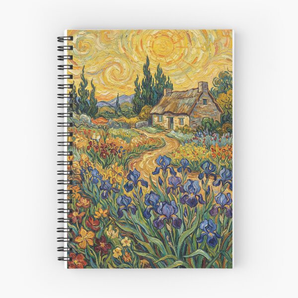 Item preview, Starry Iris Garden - Van Gogh Inspired Landscape designed and sold by Everyday Epics.