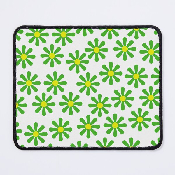 Item preview, Retro 70s Green Daisy Floral Pattern - Modern Minimalist Flowers designed and sold by DeeLulu.