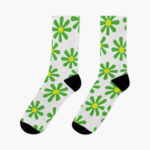 Item preview, Retro 70s Green Daisy Floral Pattern - Modern Minimalist Flowers designed and sold by DeeLulu.