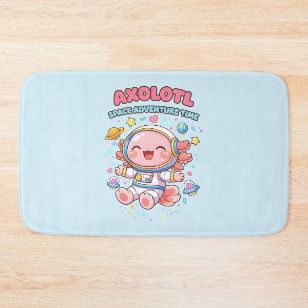 Item preview, Cute Axolotl in Space in Kawaii Funny Music Style designed and sold by Sitchko.