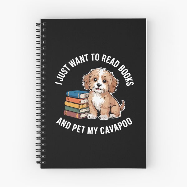 Item preview, I Just Want To Read Books And Pet My Cavapoo Dog Lover Owner  designed and sold by MarryIsMonth.