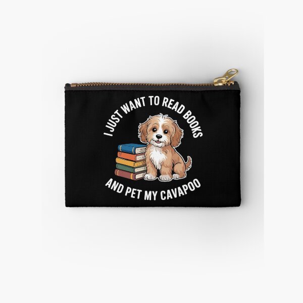 Item preview, I Just Want To Read Books And Pet My Cavapoo Dog Lover Owner  designed and sold by MarryIsMonth.