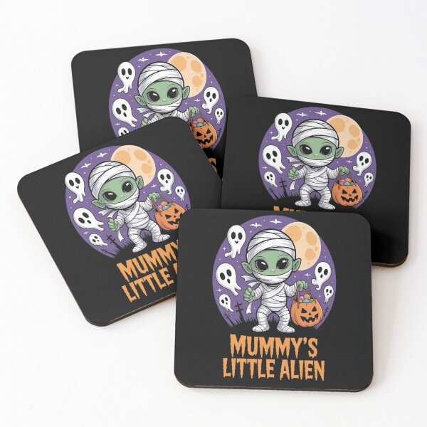 Item preview, Mummys Little Alien Cute Halloween Charm Halloween Fun designed and sold by brinbotty.