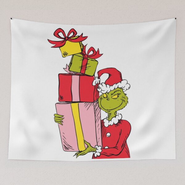 Item preview, The Grinch with Presents Print designed and sold by AzhPrintShop.