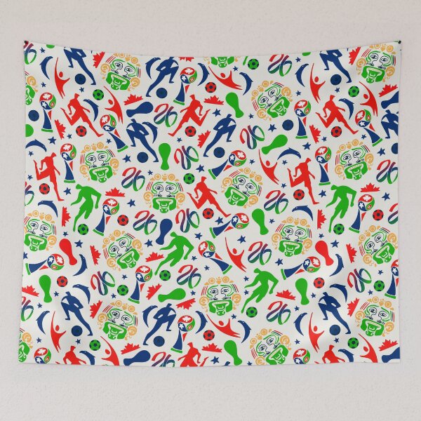 Item preview, Mexican-Inspired World Cup 2026 Soccer Pattern designed and sold by Retro Street Studios.