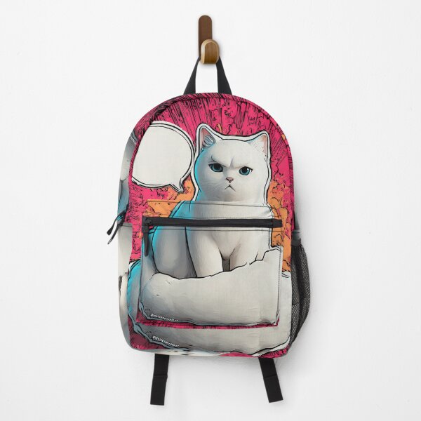Item preview, Cute Comic Kitten with Speech Bubble Illustration designed and sold by Grafititee.