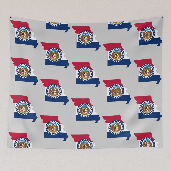 Item preview, Missouri State Flag Map - Show Me State Pride designed and sold by mashmosh.