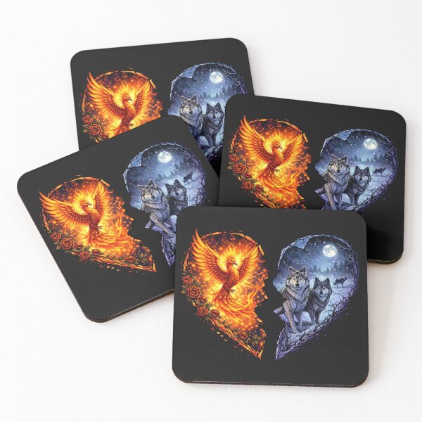 Item preview, Phoenix And Wolf Pack designed and sold by Planetporridge.