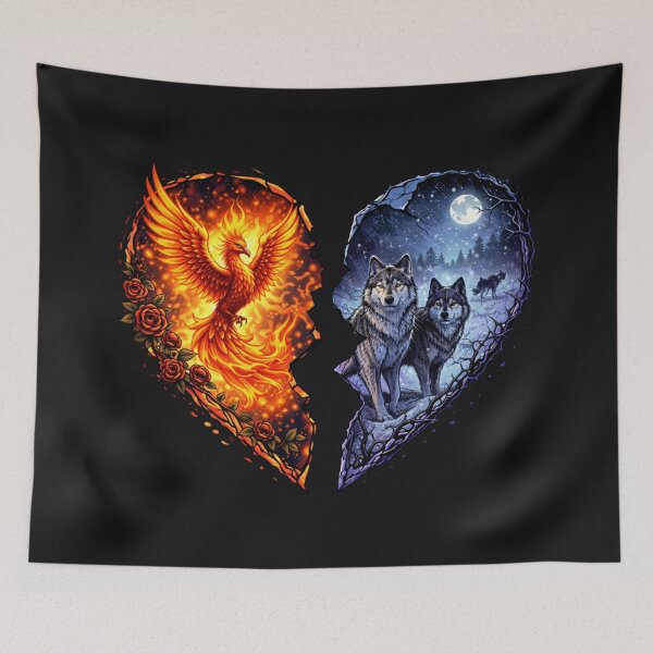 Item preview, Phoenix And Wolf Pack designed and sold by Planetporridge.