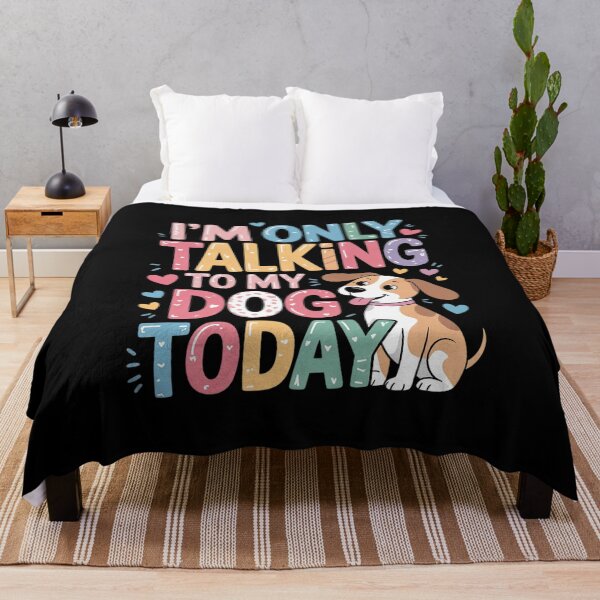 Item preview, I'm Only Talking To Dog Today The National Pet Day Men Women Girls Kids  designed and sold by FadeOfThrone.