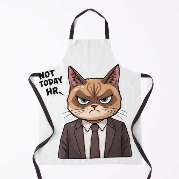 Item preview, Not Today HR - Funny Grumpy Business Cat in Suit designed and sold by The Grumpy Pet Club.